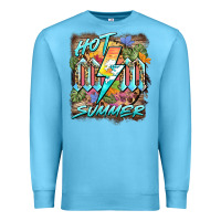 Ocean Blue hot mom summer Premium Sweatshirt - BarkalooDesign