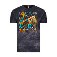 Cloud Black jesus is the anchor of my soul Vintage Tee - AdoDesignShop