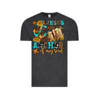 Vintage Black jesus is the anchor of my soul Vintage Tee - AdoDesignShop