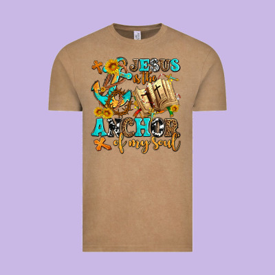 Jesus Is The Anchor Of My Soul Vintage Tee Designed By Adodesignshop