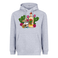 Heather Grey mexican tequila gnomes guitar roses cactus serape Heavyweight Hoodie - Artiststas