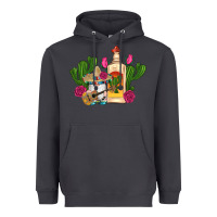 Smoke mexican tequila gnomes guitar roses cactus serape Heavyweight Hoodie - Artiststas