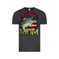 Vintage Black reel cool mom fishing Vintage Tee - Jasminsmagicworld
