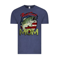 Vintage Denim reel cool mom fishing Vintage Tee - Jasminsmagicworld