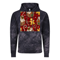 Cloud Black christmas gingerbread cookie house seamless pattern Vintage Hoodie - BundleAndBundleShop
