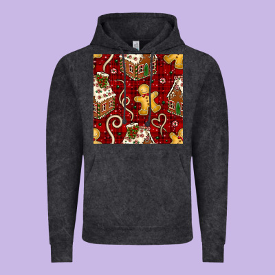 Christmas Gingerbread Cookie House Seamless Pattern Vintage Hoodie Designed By Bundleandbundleshop