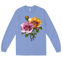 Colony Blue In Your Eyes Rose Long Sleeve Tee - LillyAllenDesigns
