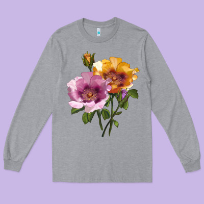 In Your Eyes Rose Long Sleeve Tee Designed By Lillyallendesigns