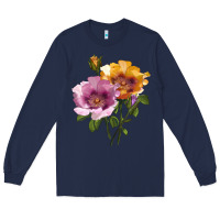 Navy In Your Eyes Rose Long Sleeve Tee - LillyAllenDesigns