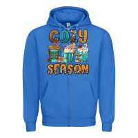 True Royal cozy season winter coffee cups Zipper Hoodie - MaliasSmallBusiness