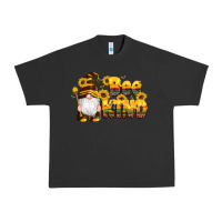 Pigment Black western bee kind gnomes bee honey sunflowers leopard serape Urban Heavy Tee - Artiststas