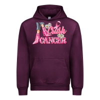 Mauve Wine crush cancer Urban Hoodie - CowGirlArtShop