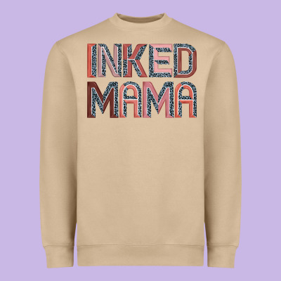 Inked Mama Heavyweight Sweatshirt Designed By Jahusdesignshop