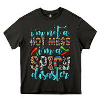 Asphalt i m not a hot mess i m a spicy disaster Heavy Core Tee - Zillion Design Studio