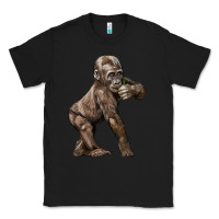 Black Baby Gorilla Classic Tee - LillyAllenDesigns