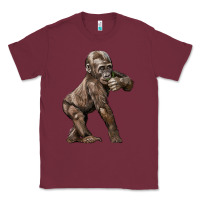 Burgundy Baby Gorilla Classic Tee - LillyAllenDesigns