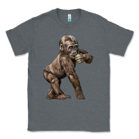 Charcoal Heather Baby Gorilla Classic Tee - LillyAllenDesigns