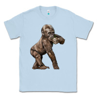 Dusty Blue Baby Gorilla Classic Tee - LillyAllenDesigns