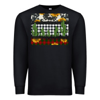 Black cowhide cacti sunflowers christmas mousepad Premium Sweatshirt - Jasminsmagicworld