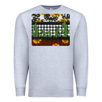 Heather Grey cowhide cacti sunflowers christmas mousepad Premium Sweatshirt - Jasminsmagicworld