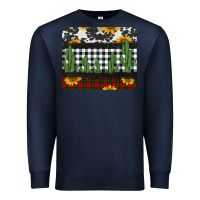 Navy cowhide cacti sunflowers christmas mousepad Premium Sweatshirt - Jasminsmagicworld