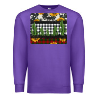 Purple cowhide cacti sunflowers christmas mousepad Premium Sweatshirt - Jasminsmagicworld
