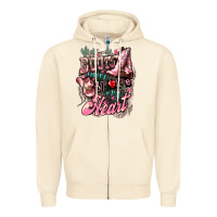 Sandshell boots never broke my heart Zipper Hoodie - NancyCooperArtShop