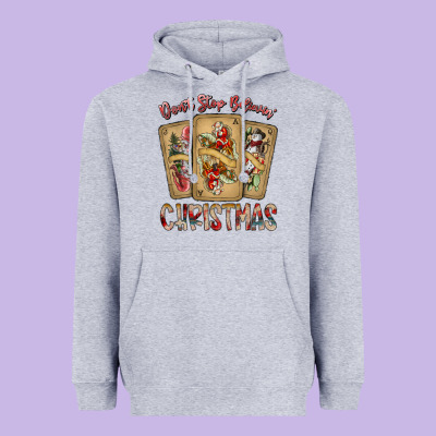 Dont Stop Believin Christmas Heavyweight Hoodie Designed By Sublimationcraftshop