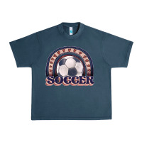 Midnight Navy soccer rainbow Urban Heavy Tee - JahusDesignShop