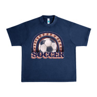 Navy soccer rainbow Urban Heavy Tee - JahusDesignShop