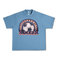 Pebble Blue soccer rainbow Urban Heavy Tee - JahusDesignShop