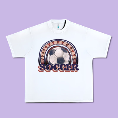 Soccer Rainbow Urban Heavy Tee Designed By Jahusdesignshop
