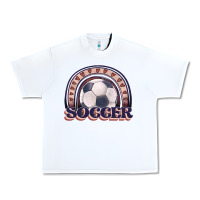White soccer rainbow Urban Heavy Tee - JahusDesignShop