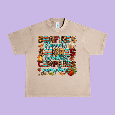 Bonfires Flannels Smores Urban Heavy Tee Designed By Adodesignshop