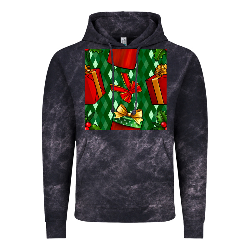 Christmas Surprise Gift Box Seamless Pattern Vintage Hoodie by BundleAndBundleShop | Teevron