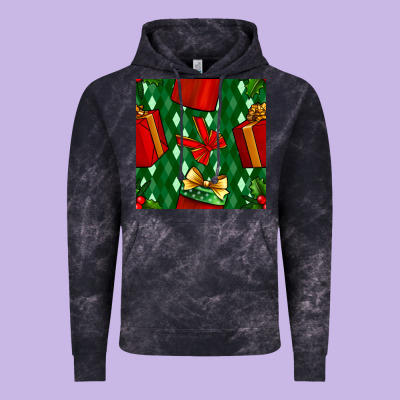 Christmas Surprise Gift Box Seamless Pattern Vintage Hoodie Designed By Bundleandbundleshop