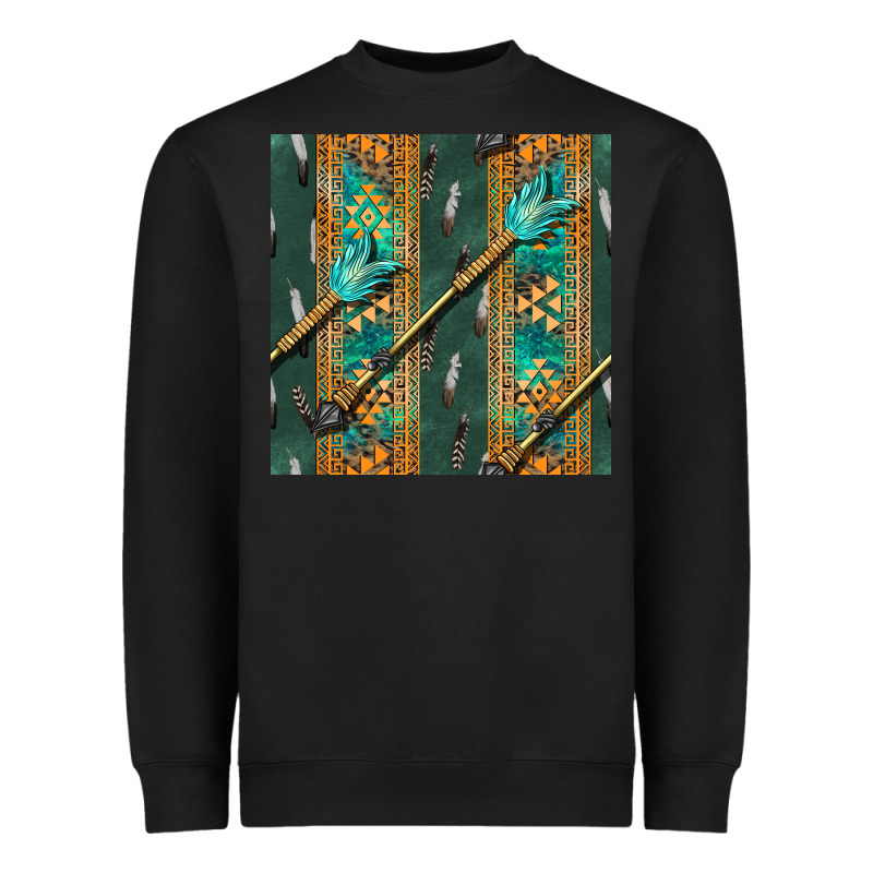 Aztec And Arrow Heavyweight Sweatshirt by BundleAndBundleShop | Teevron