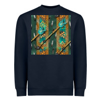 Navy aztec and arrow Heavyweight Sweatshirt - BundleAndBundleShop