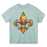 Arona mardi gras fleur de lis Heavy Core Tee - RanaPortraitStore