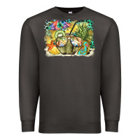 Smoke coconut with fruits  background Premium Sweatshirt - BarkalooDesign