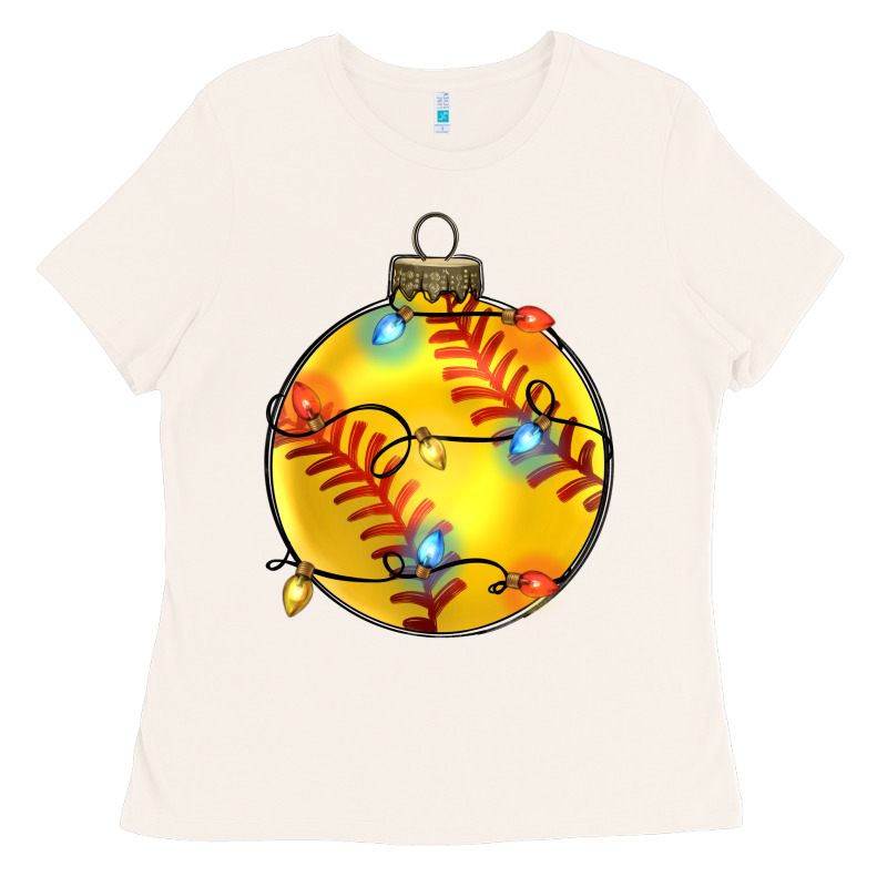 Christmas  Softball Ladies Tee by Zillion Design Studio | Teevron