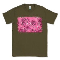 Army Green Distressed breast cancer background Classic Tee - Jasminsmagicworld