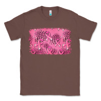 Chestnut Distressed breast cancer background Classic Tee - Jasminsmagicworld