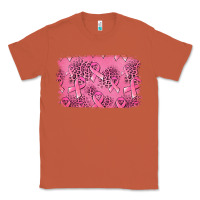 Copper Distressed breast cancer background Classic Tee - Jasminsmagicworld
