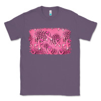 Lavender Distressed breast cancer background Classic Tee - Jasminsmagicworld