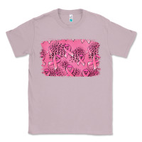 Lilac Distressed breast cancer background Classic Tee - Jasminsmagicworld