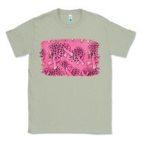 Matcha Distressed breast cancer background Classic Tee - Jasminsmagicworld
