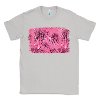 Moon Dust Distressed breast cancer background Classic Tee - Jasminsmagicworld