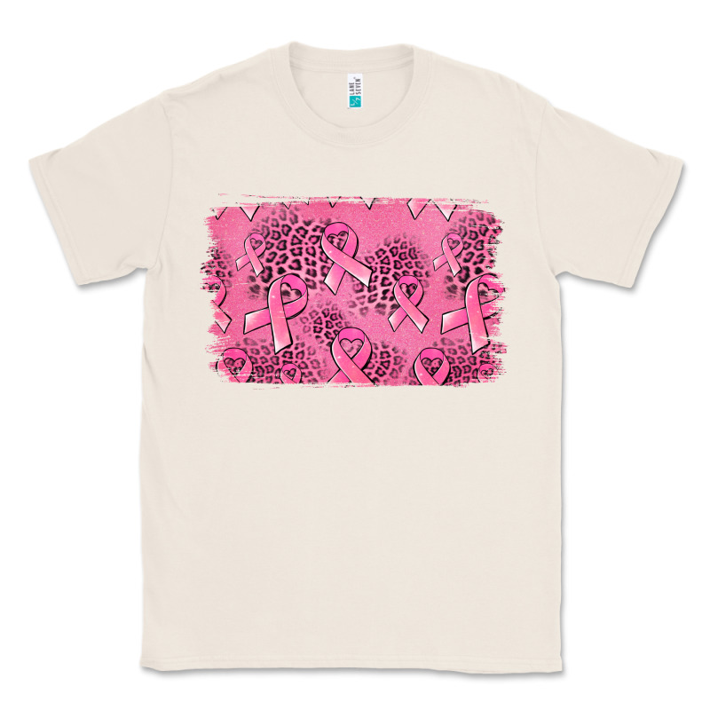Distressed Breast Cancer Background Classic Tee by Jasminsmagicworld | Teevron