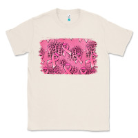 Natural Distressed breast cancer background Classic Tee - Jasminsmagicworld